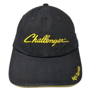 Challenger Agri-Service Strapback Baseball Cap Black One Size Embroidered CMG